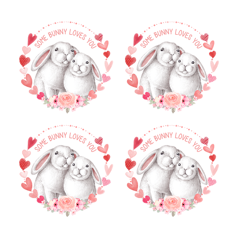 UV-DTF DECAL - Some Bunny Loves You