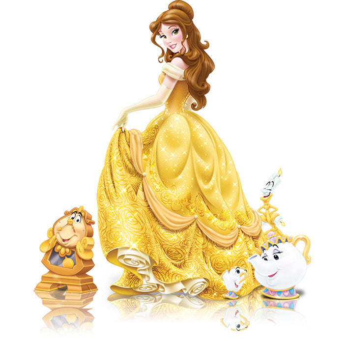UV-DTF DECAL - Princess With Tea-Pot And Clock