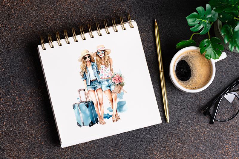 UV-DTF DECAL - Friends Travel 3