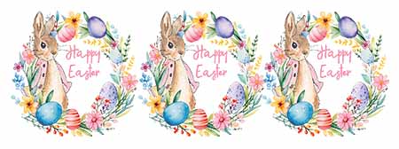 UV-DTF DECAL - Happy Easter Flopsy