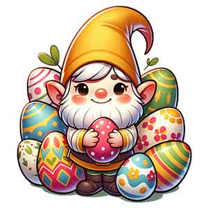 UV-DTF DECAL - Boy Easter Gnome