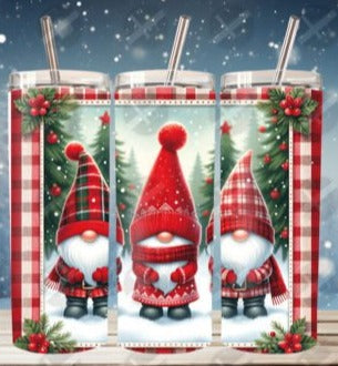 20oz Tumbler Christmas 3 Santa Gonks