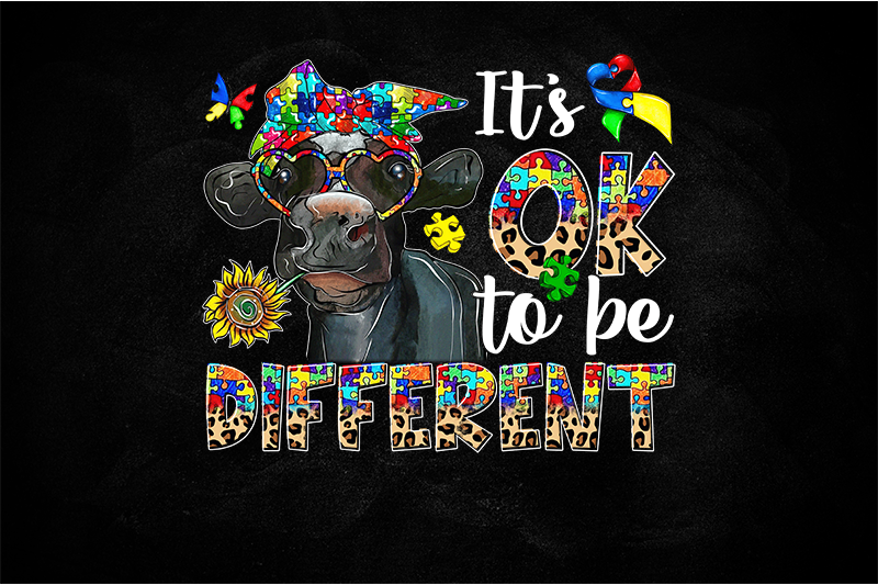 UV-DTF DECAL - Autism It Ok To Be Different
