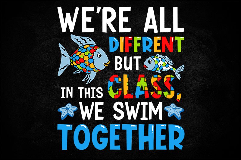 UV-DTF DECAL - We All Swim Together