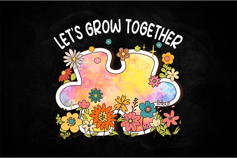 UV-DTF DECAL - Autism Lets Grow