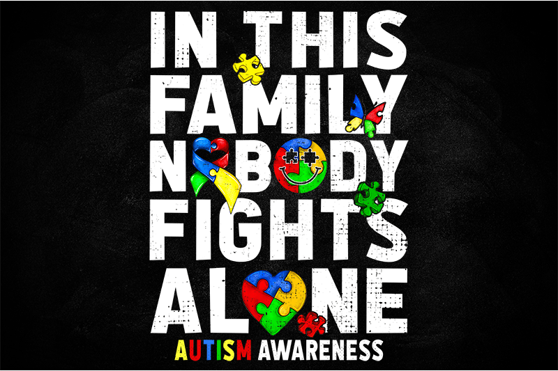 UV-DTF DECAL - Autism No One Fights Alone