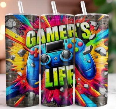 20oz Tumbler Gamer Life