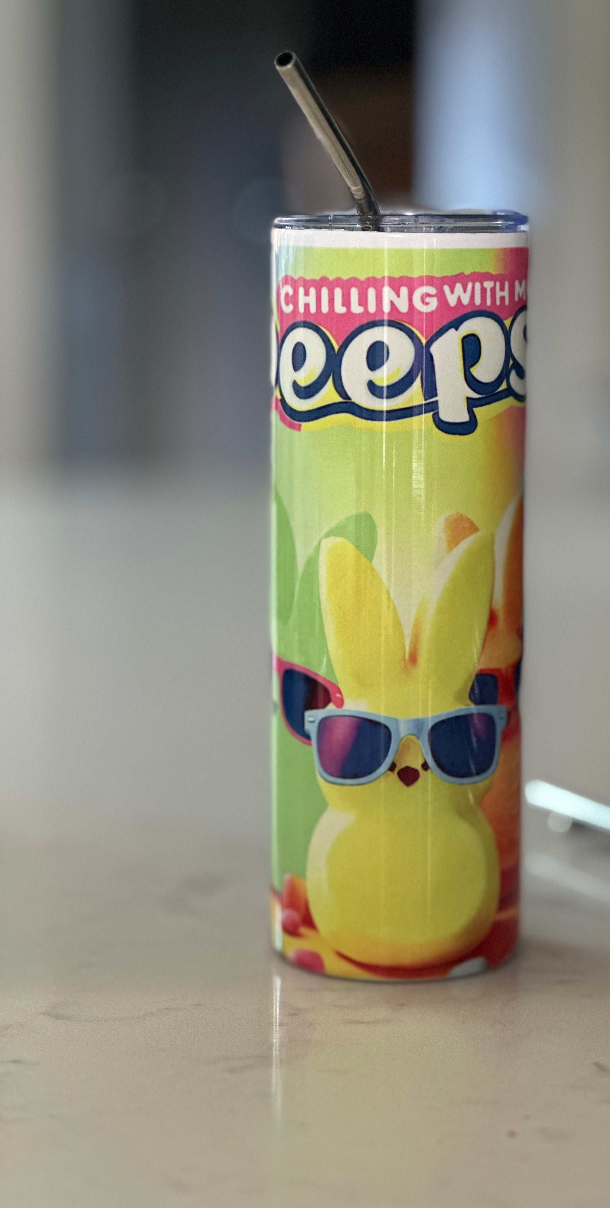 20oz Tumbler - Chilling With My  Peps