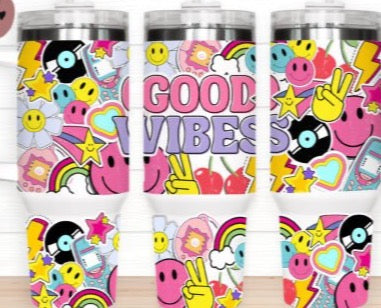 40oz  Tumbler - Good Vibes