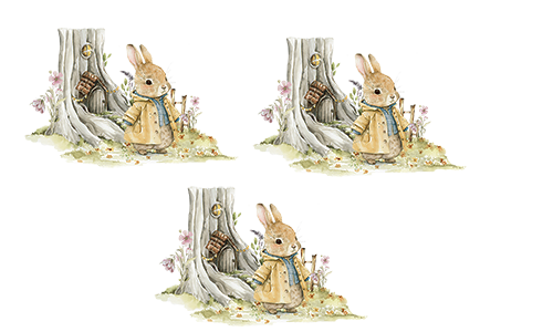 UV-DTF DECAL - Woodland Rabbit