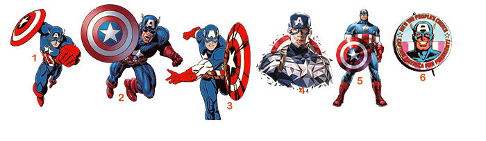 UV-DTF DECAL - Captain America