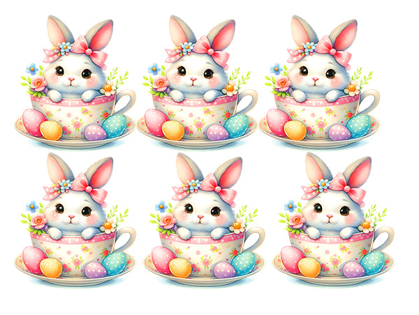UV-DTF DECAL - Easter Bunny In Cup