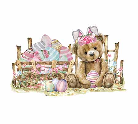 UV-DTF DECAL - Easter Bear