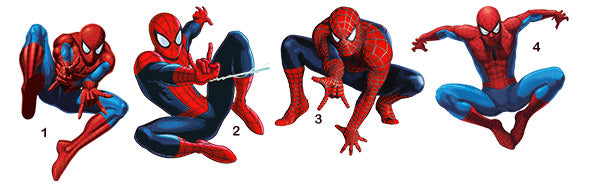 spider man UV-DTF. 4 Styles.