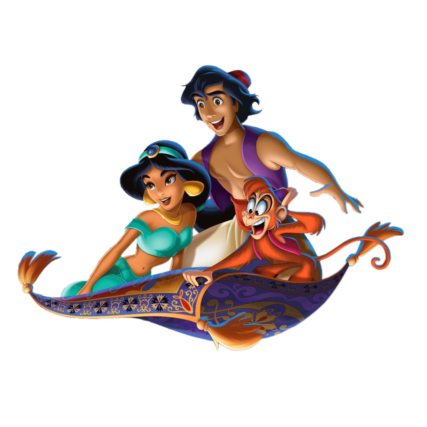 UV-DTF DECAL - Aladdin And Princess On Carpet