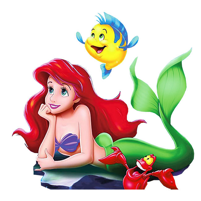 UV-DTF DECAL -Princess With A Yellow Fish
