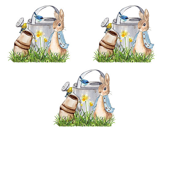 UV-DTF DECAL - Peter Rabbit And Watering can