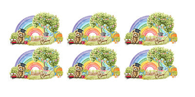 UV-DTF DECAL - Teddy Bear With Rainbow