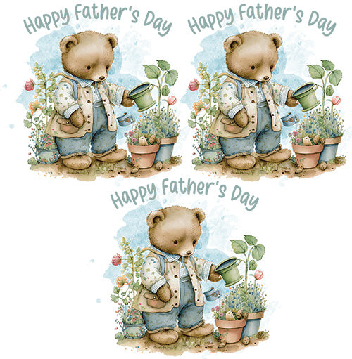 DTF TRANSFER - Happy Fathers Day Bear