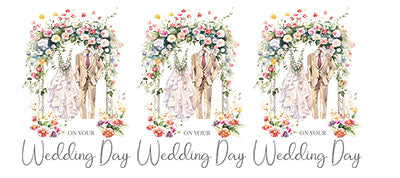 UV-DTF DECAL - Wedding Day Outfits