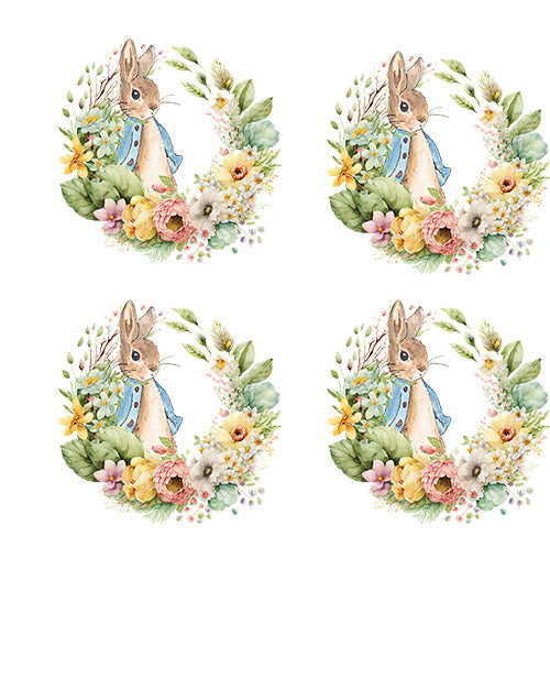 UV-DTF DECAL - Peter Rabbit In A Wreath