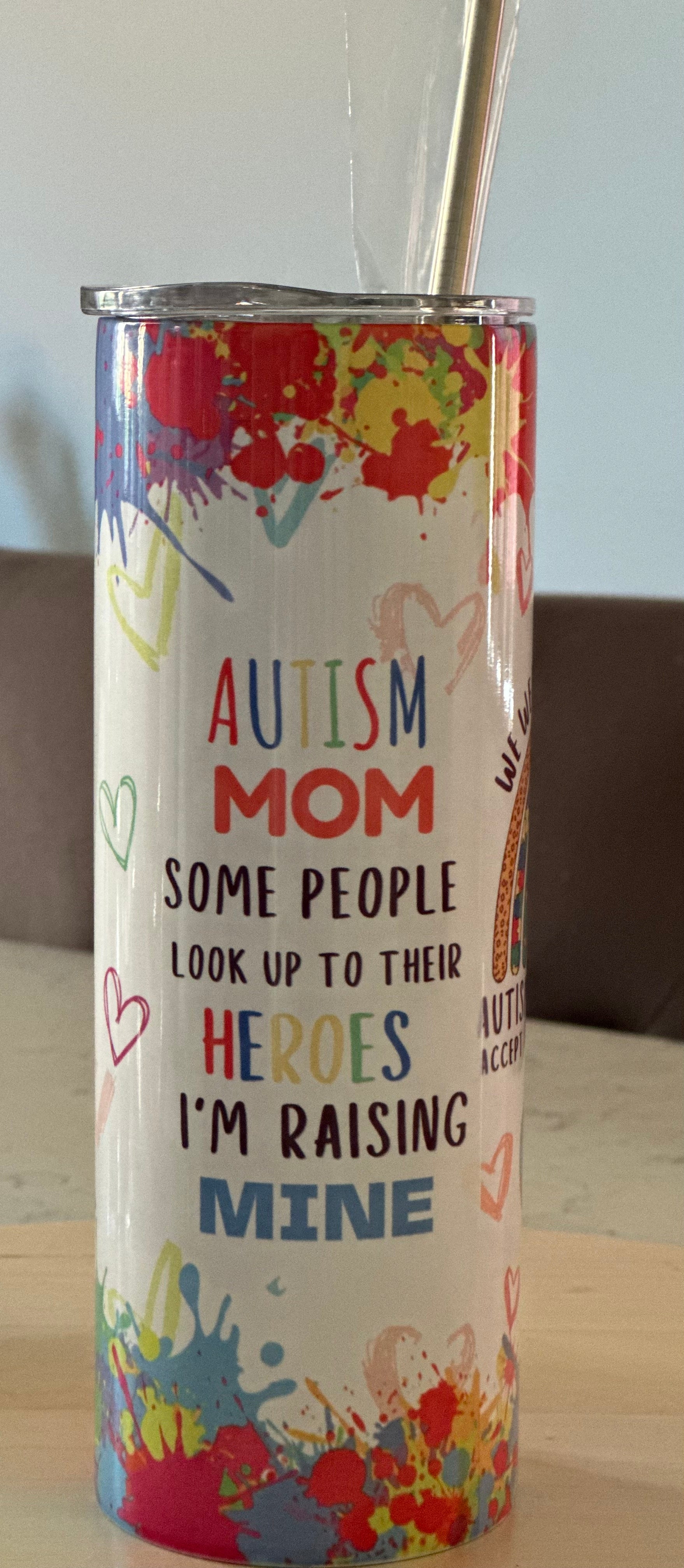 20oz Tumbler - Autism Mum