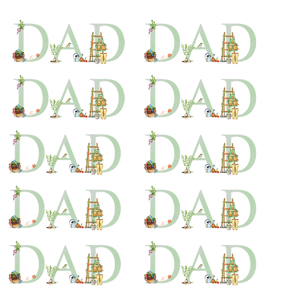 UV-DTF DECAL - Dad In Green