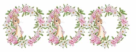 DTF TRANSFER - Flopsy Bunny In Wreath