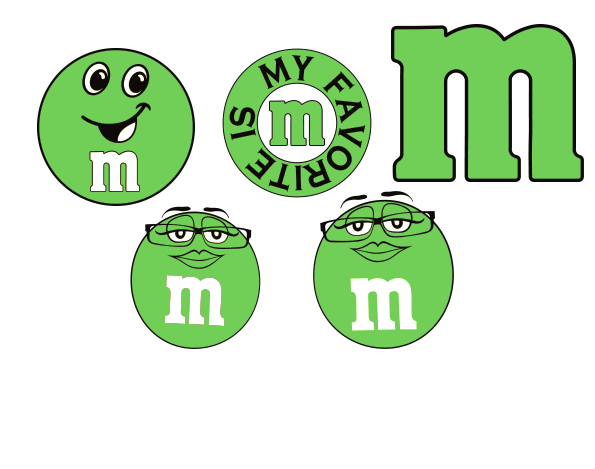 UV-DTF DECAL - M&M Green
