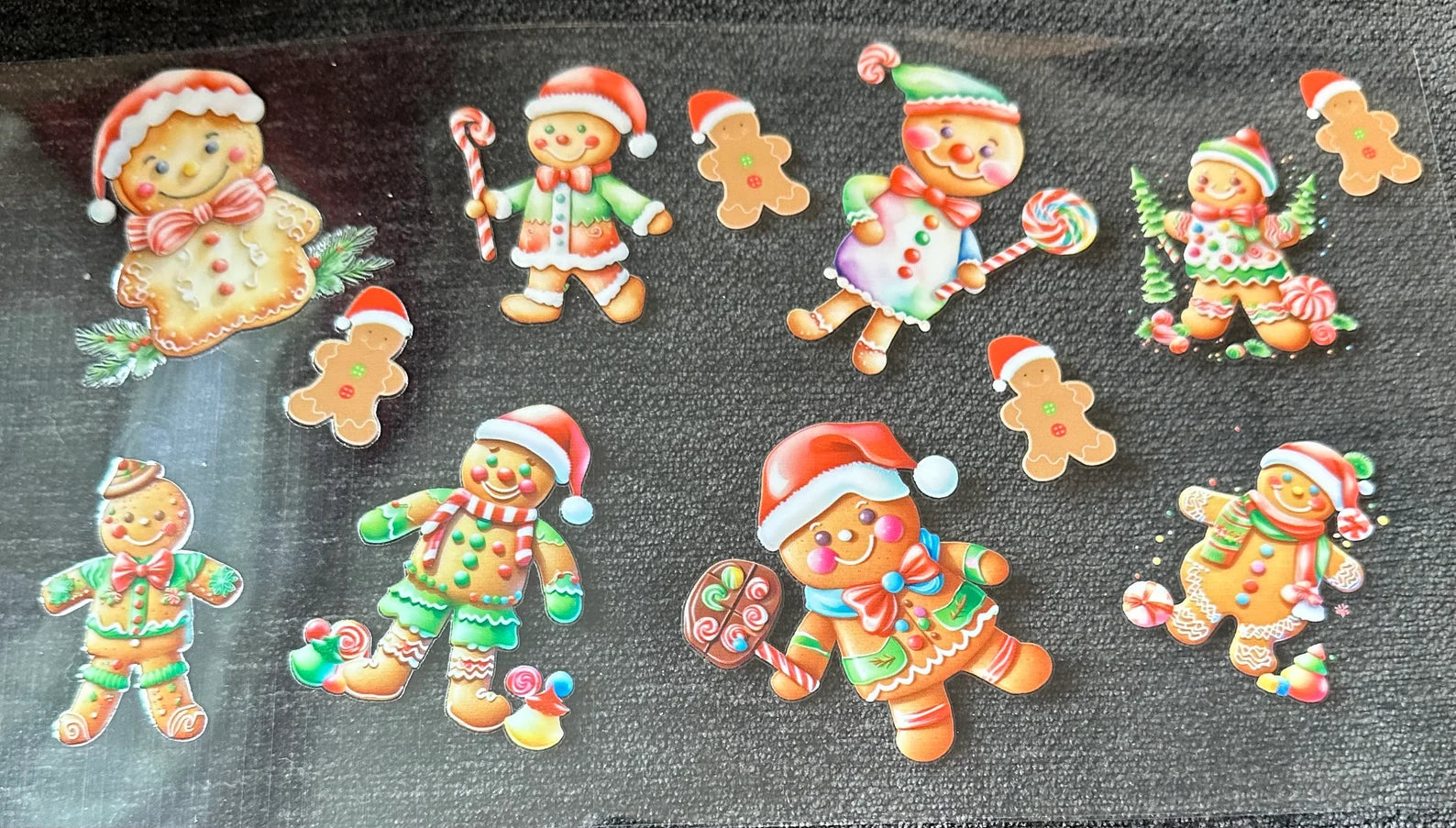 UV-DTF DECAL - Ginger Bread Family 2 Designs To Choose