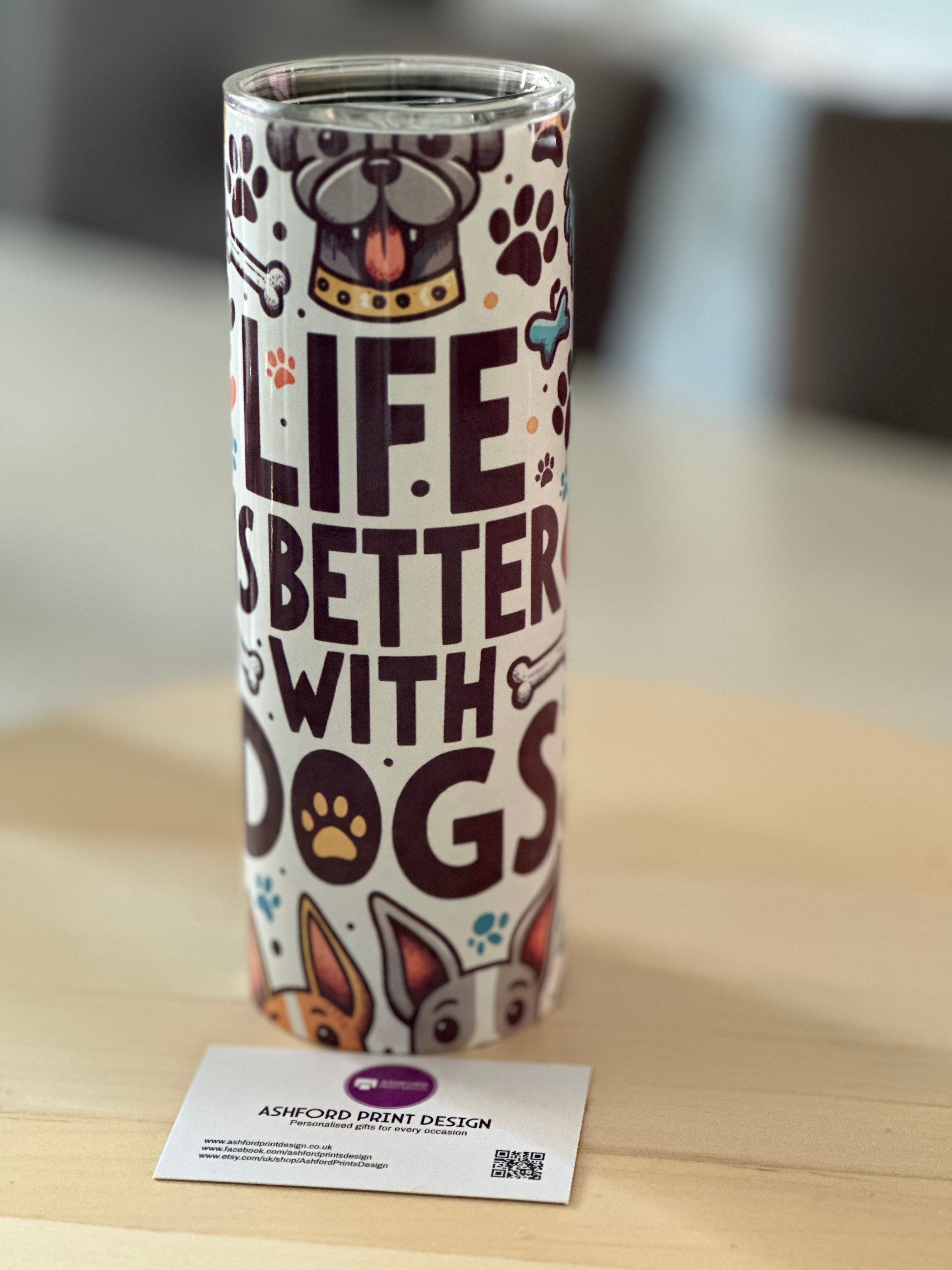 20oz Tumbler - Life With Dogs