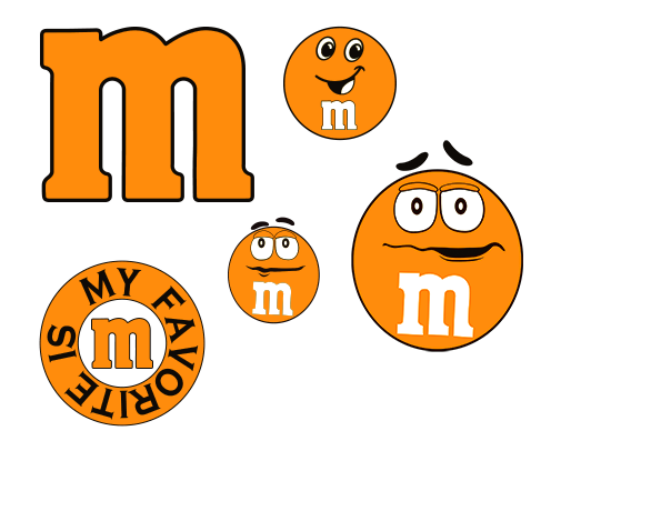 Copy of UV-DTF DECAL - M&M Orange