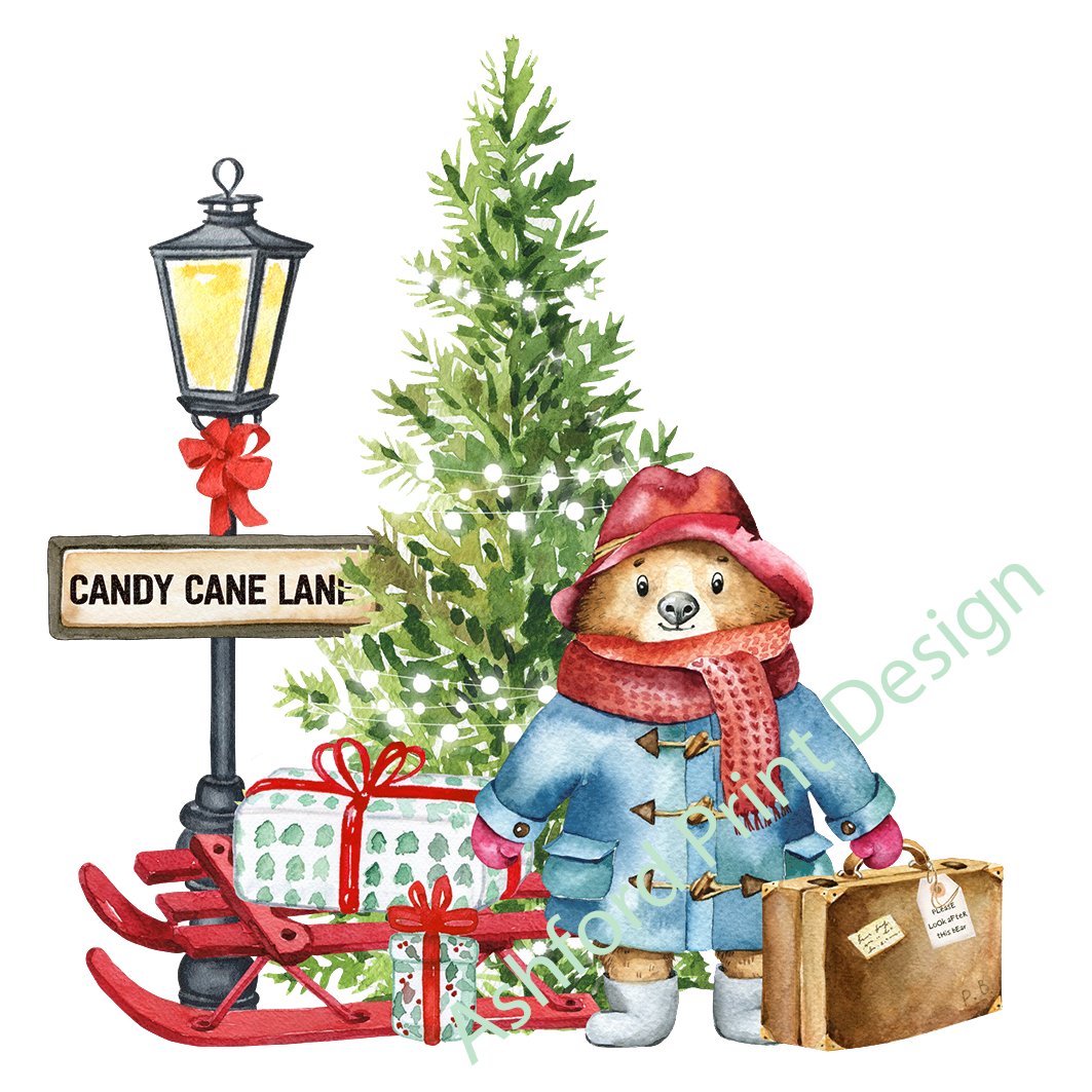 UV-DTF DECAL - Christmas London Bear