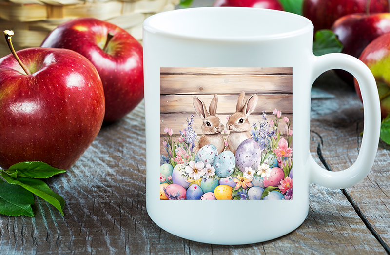 UV-DTF DECAL - Bunnies In Eggs