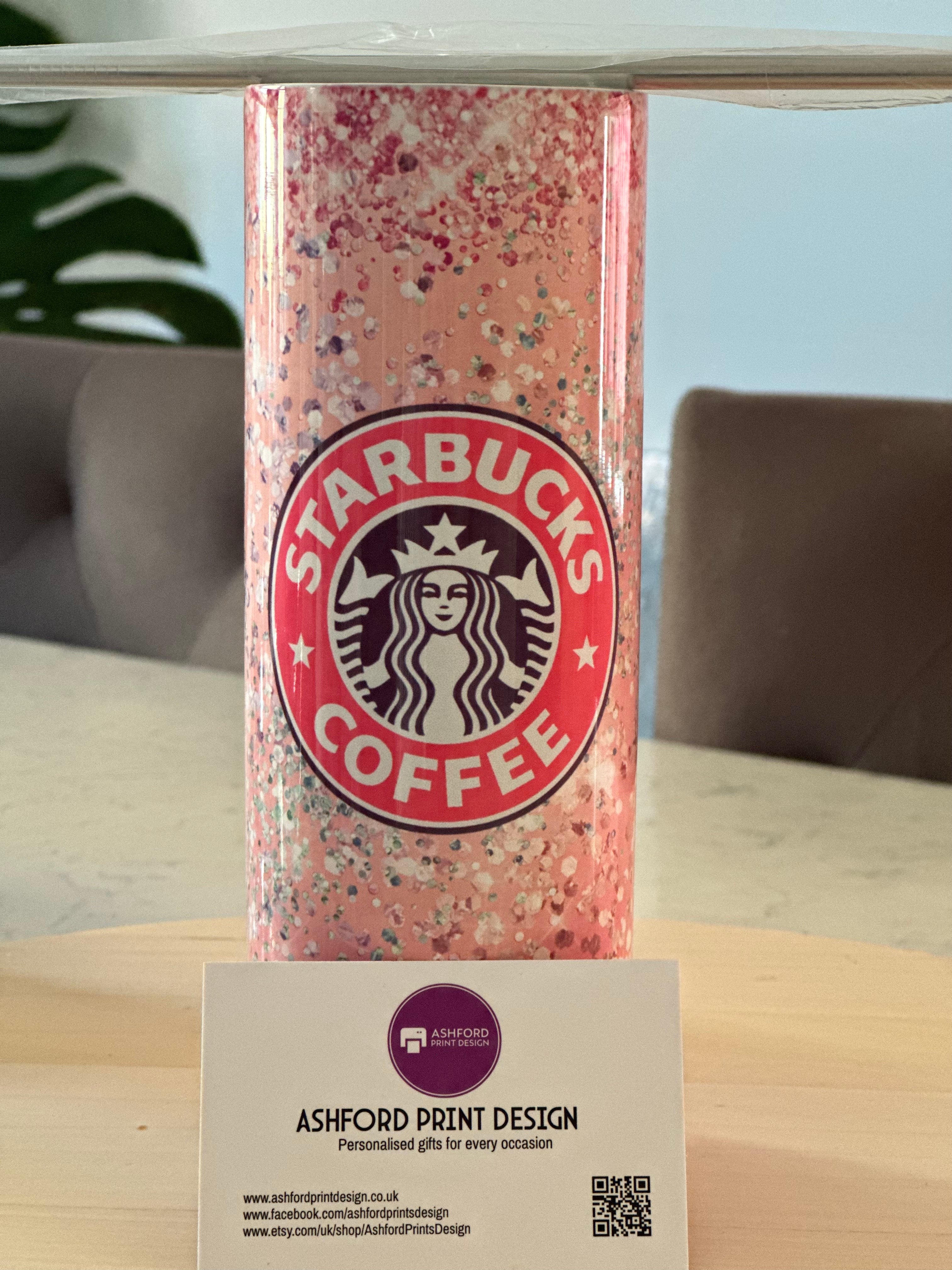 20oz Tumbler - Pink Coffee
