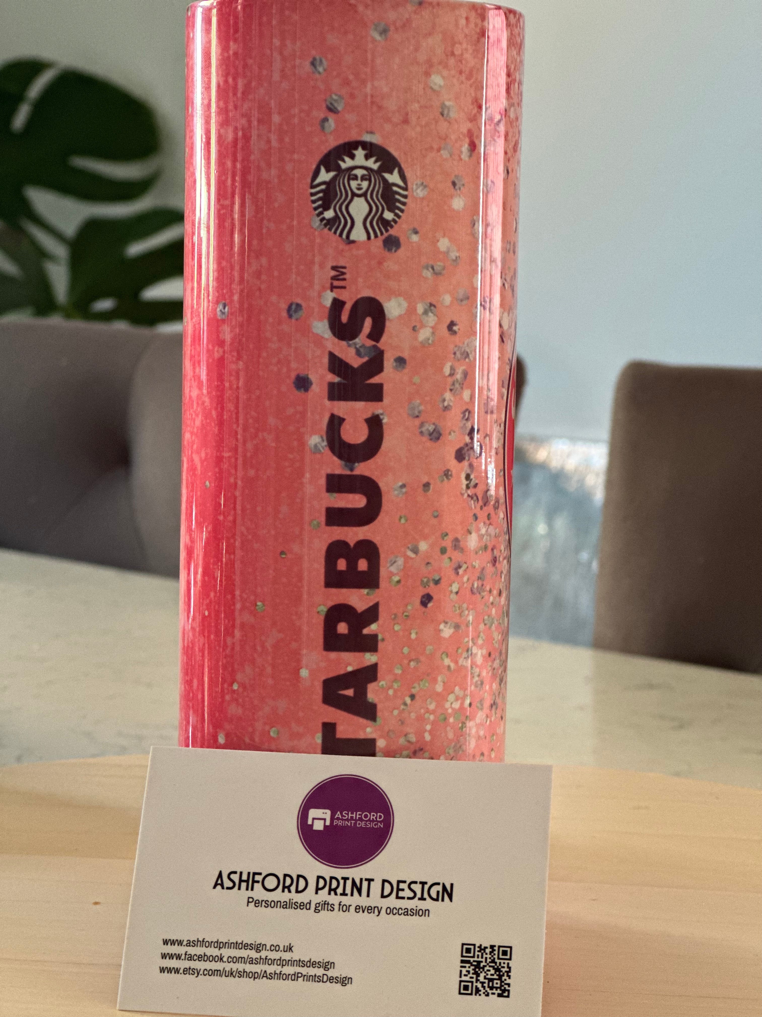 20oz Tumbler - Pink Coffee