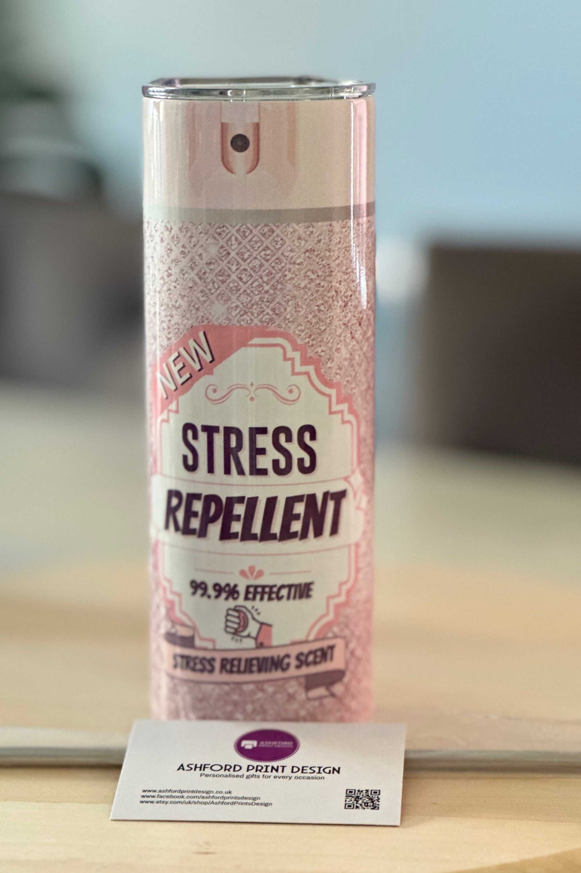 20oz Tumbler - Pink Stress Repellent
