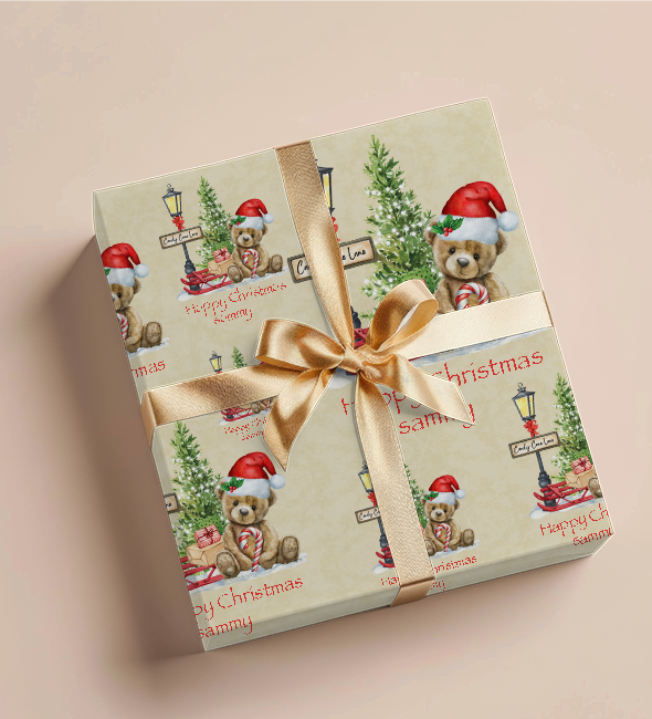 Wrapping Paper - Teddy.Christmas Design