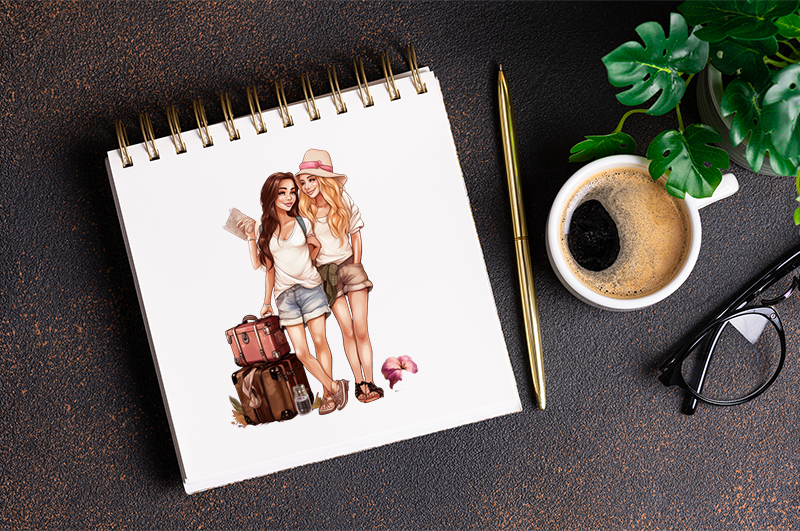UV-DTF DECAL - Friends Travel 1