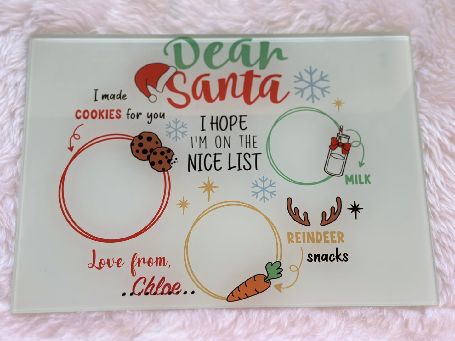 Santa Snack Board.