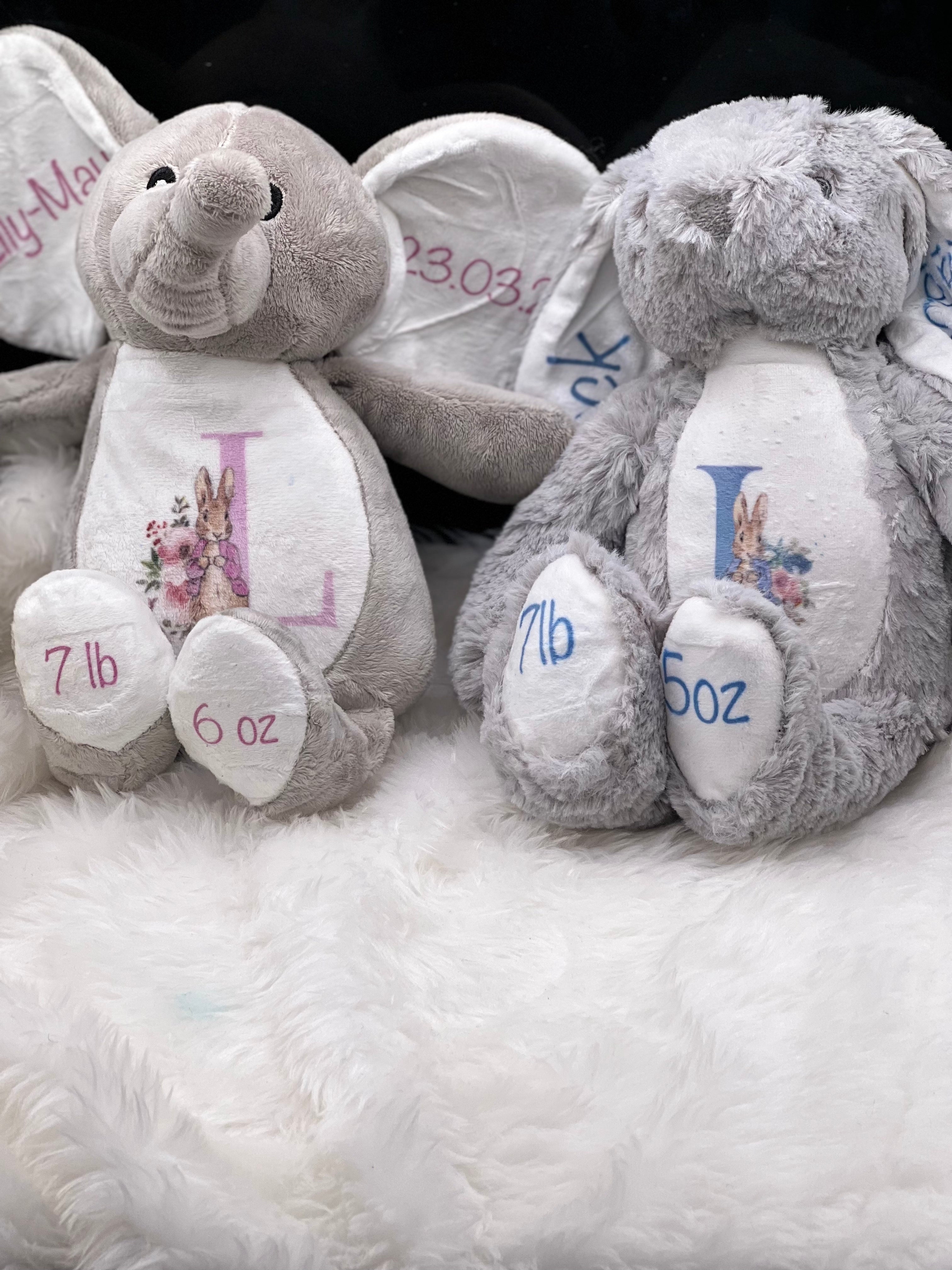 Beautiful Keepsake Rabbit Or Elephant teddy,