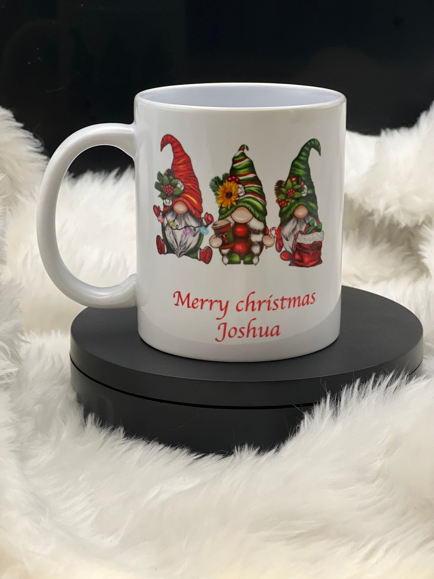 Christmas Personalised Gonk mug. Gift. Christmas Gift. Winter Mug