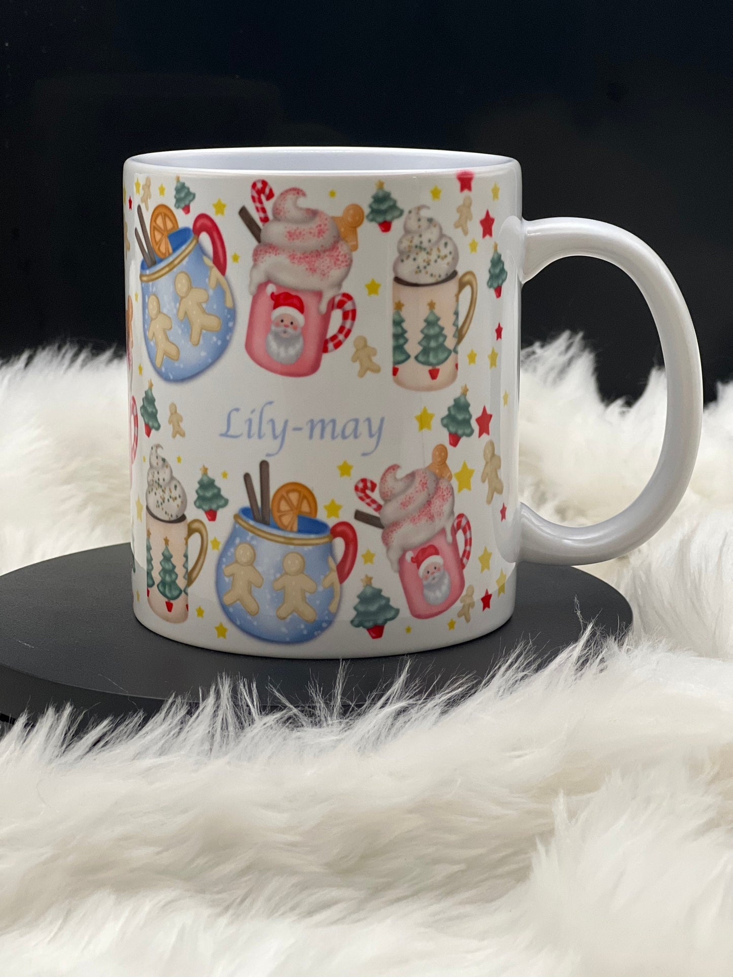 Beautiful Personalised Christmas mug. Cosy Nights In, Presents, Gift, Hot Chocolate