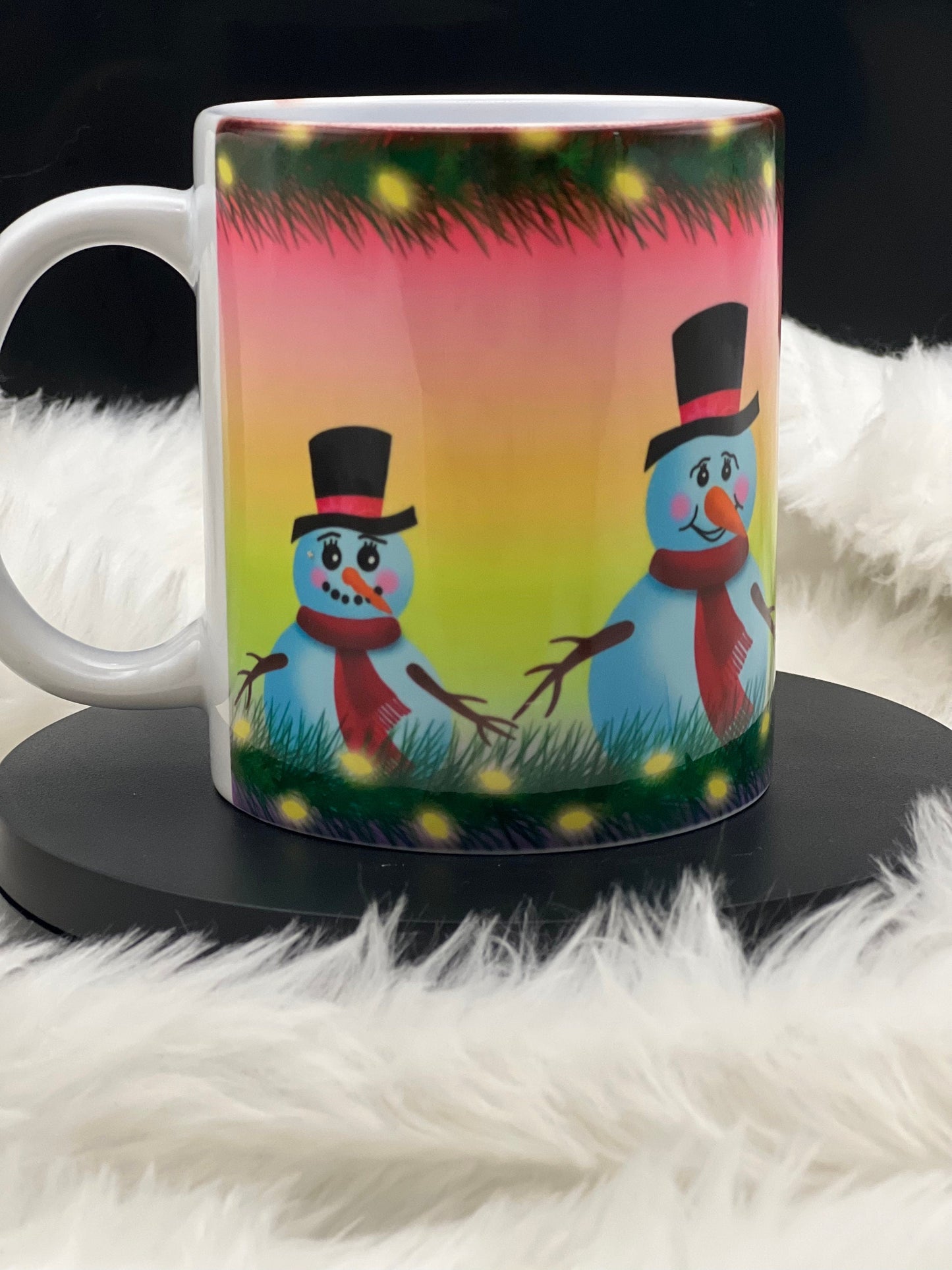 snowman Christmas mug