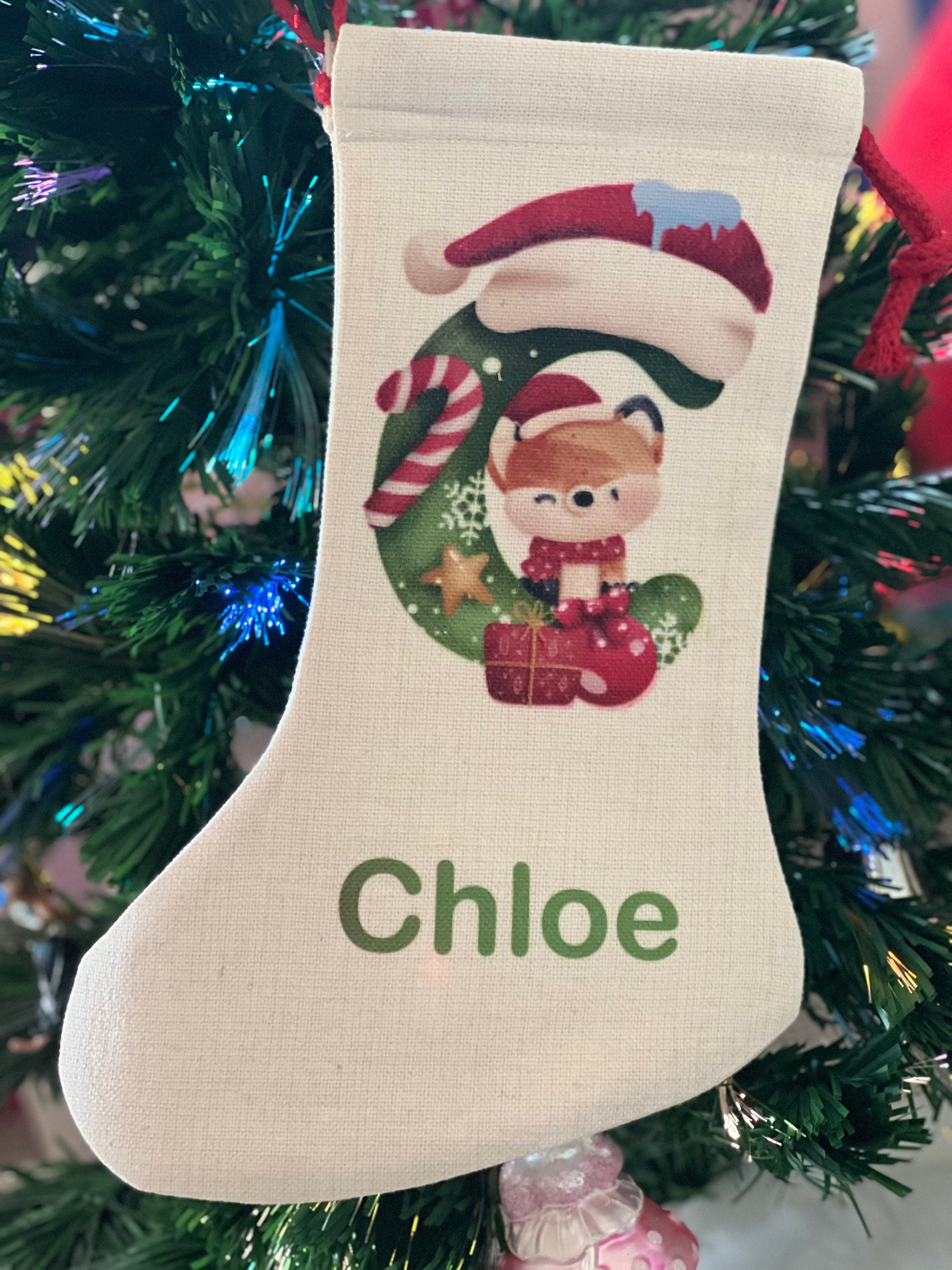Personalised Christmas Stocking, Big Day, Presents, Santa Claws