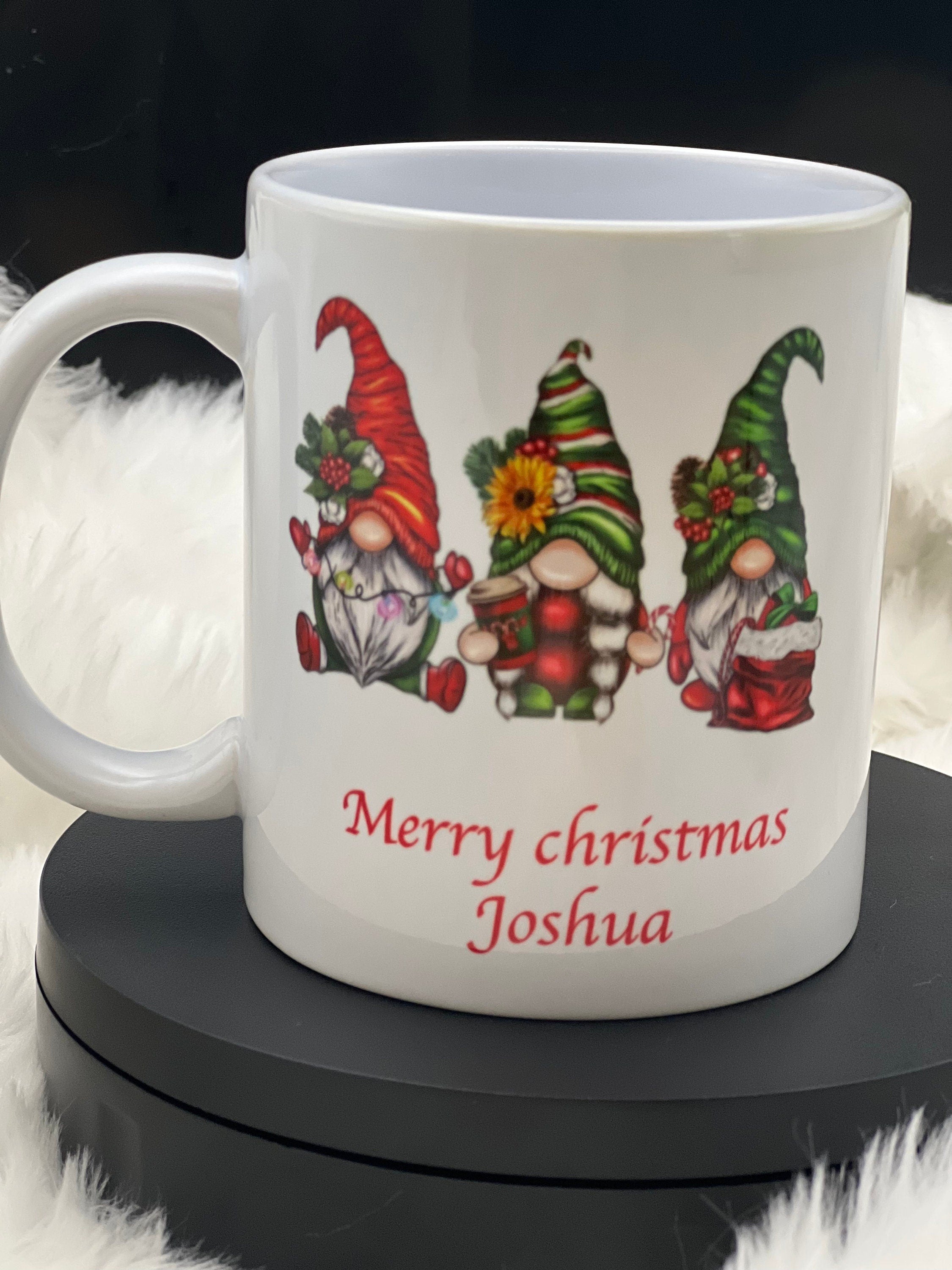Christmas Personalised Gonk mug. Gift. Christmas Gift. Winter Mug
