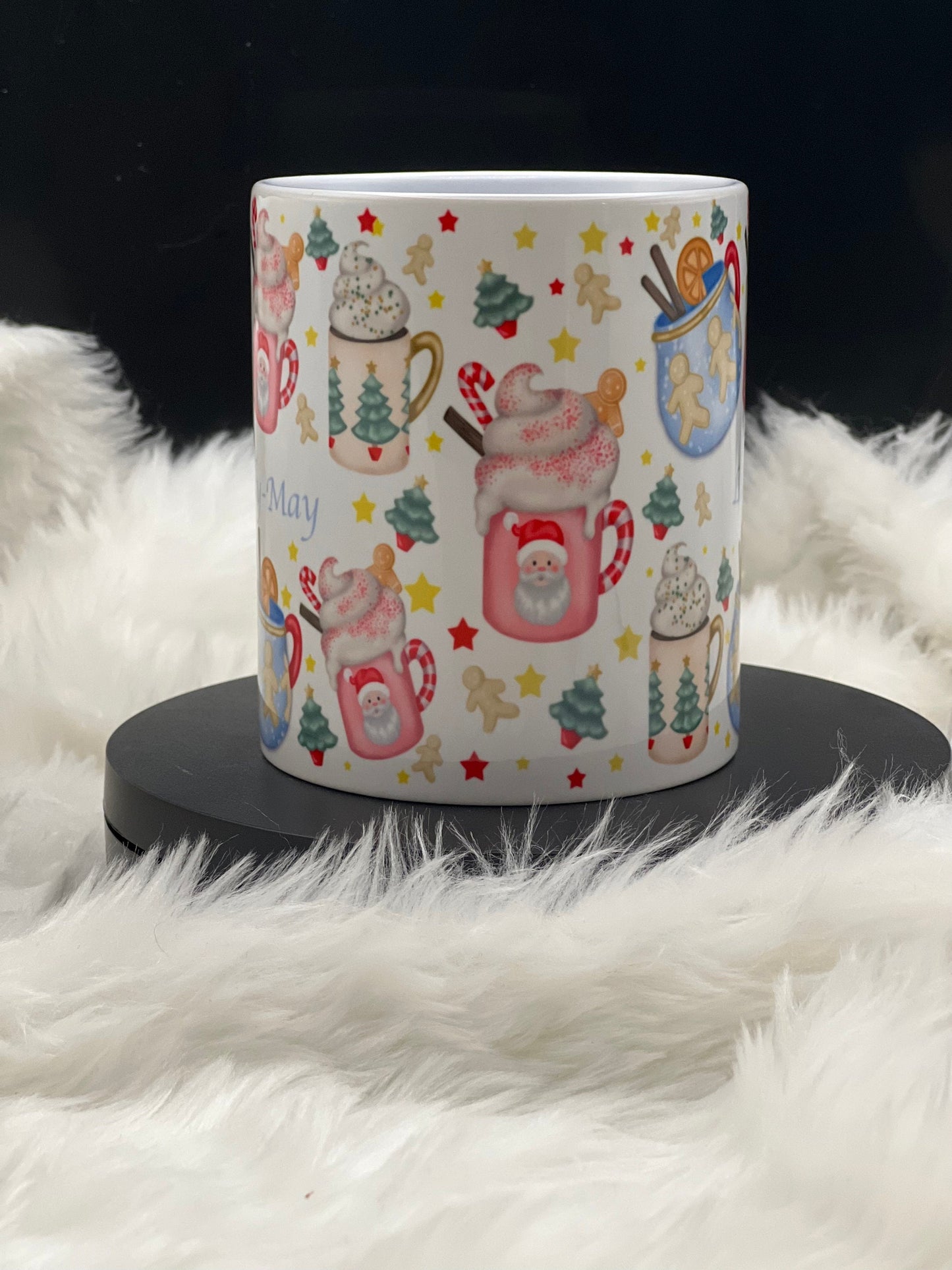 Beautiful Personalised Christmas mug. Cosy Nights In, Presents, Gift, Hot Chocolate