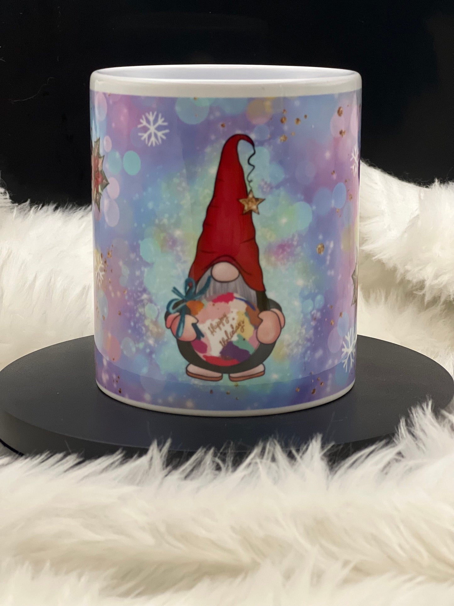Beautiful Personalised Christmas Gnome Mug