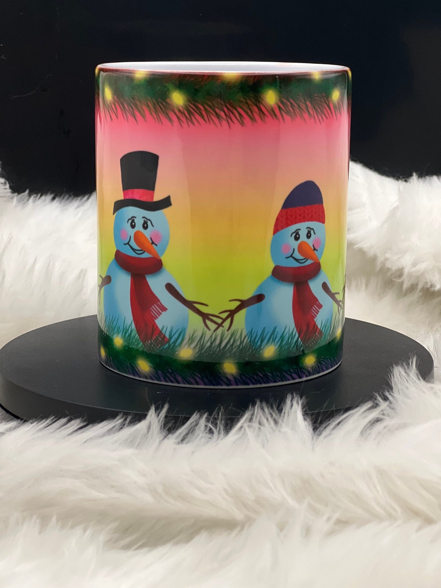 snowman Christmas mug