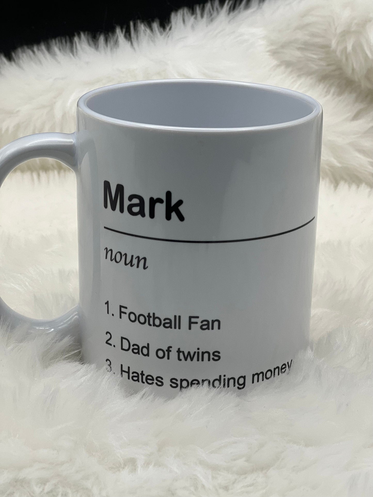 Personalised custom definition name mug, Travel Mug, Present.
